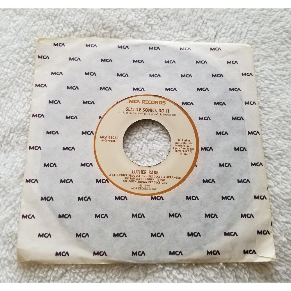 Seattle Sonics Luther Rabb Do It 7 inch vintage vinyl 1979